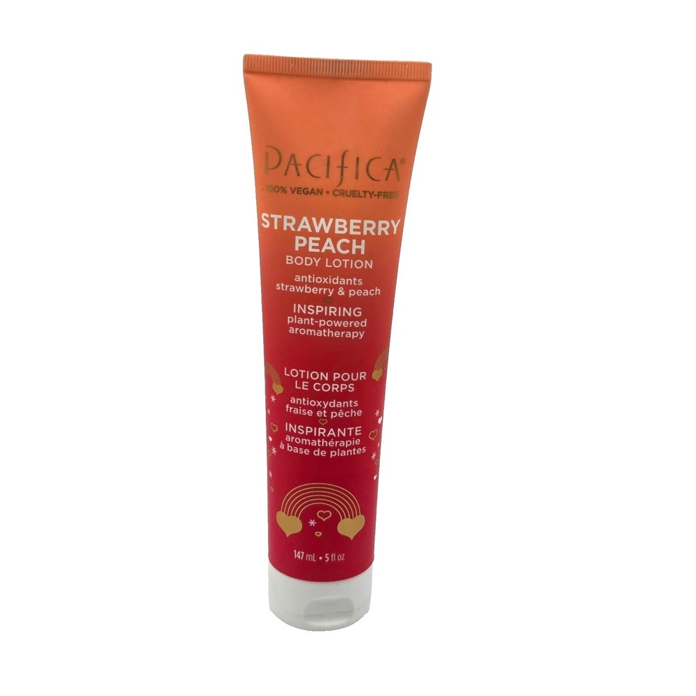Pacifica Strawberry Peach Antioxidant Body Lotion‎ 5oz New!